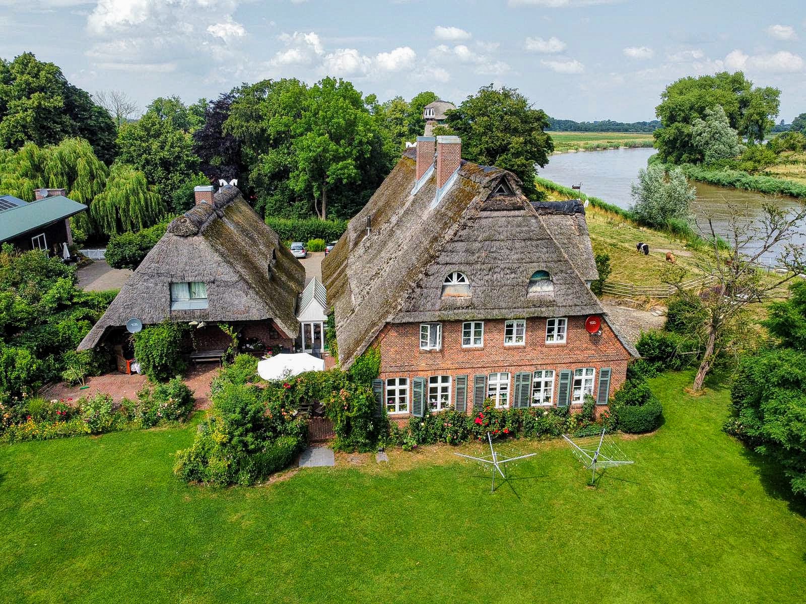 Der Mühlenhof aus der Luft